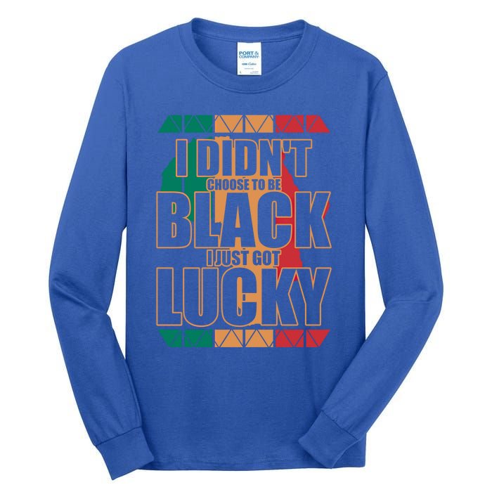 Black History And Support Mont Fun Quote Gift Tall Long Sleeve T-Shirt