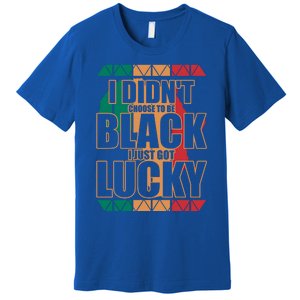 Black History And Support Mont Fun Quote Gift Premium T-Shirt