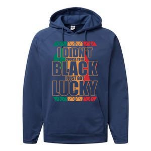 Black History And Support Mont Fun Quote Gift Performance Fleece Hoodie