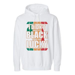 Black History And Support Mont Fun Quote Gift Garment-Dyed Fleece Hoodie