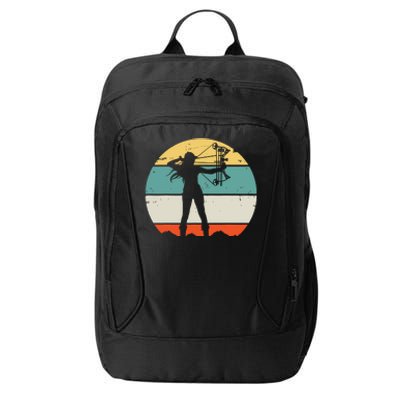 Bow Hunting Archery Retro Vintage City Backpack