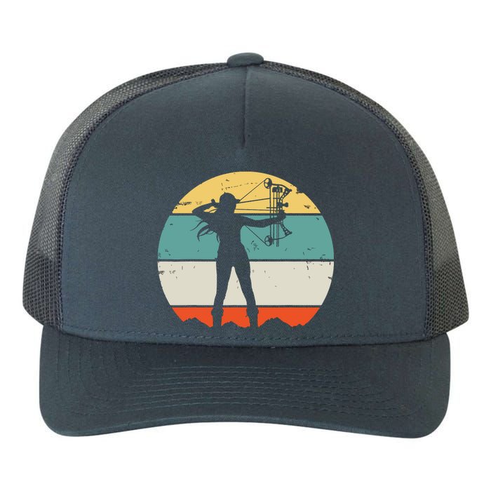 Bow Hunting Archery Retro Vintage Yupoong Adult 5-Panel Trucker Hat