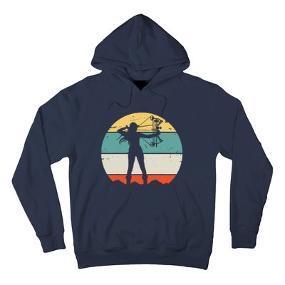 Bow Hunting Archery Retro Vintage Hoodie