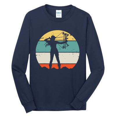 Bow Hunting Archery Retro Vintage Tall Long Sleeve T-Shirt