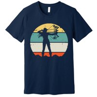 Bow Hunting Archery Retro Vintage Premium T-Shirt