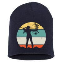 Bow Hunting Archery Retro Vintage Short Acrylic Beanie