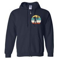 Bow Hunting Archery Retro Vintage Full Zip Hoodie