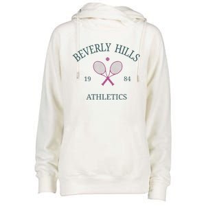 Beverly Hills Athletics California Tennis Club Racquet Prep Womens Funnel Neck Pullover Hood