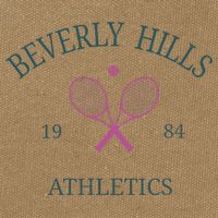 Beverly Hills Athletics California Tennis Club Racquet Prep Cotton Canvas Backpack