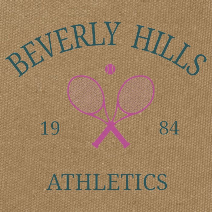 Beverly Hills Athletics California Tennis Club Racquet Prep Cotton Canvas Backpack