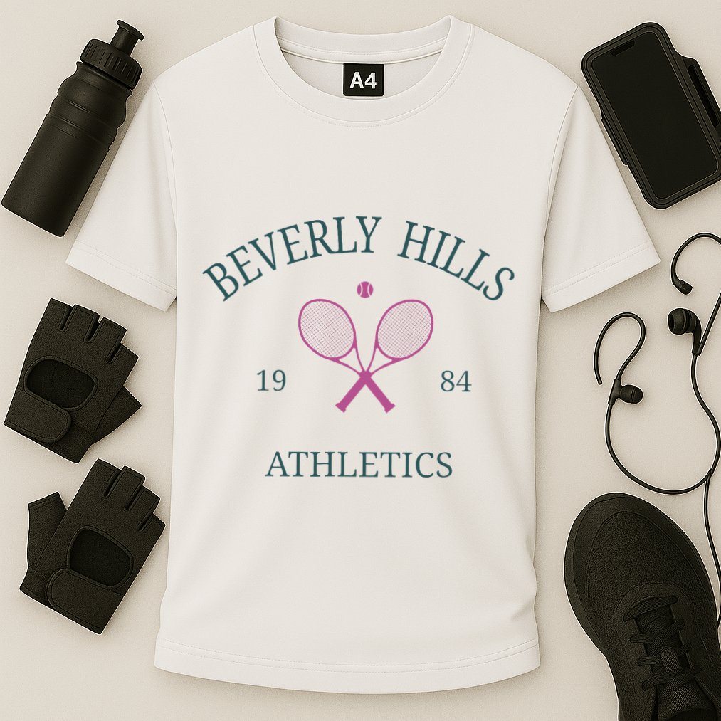 Beverly Hills Athletics California Tennis Club Racquet Prep Cooling Performance Crew T-Shirt