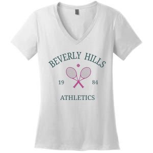 Beverly Hills Athletics California Tennis Club Racquet Prep Women's V-Neck T-Shirt