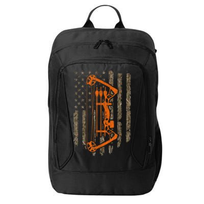 Bow Hunting American Flag Hunter Archery Tree Camouflage City Backpack