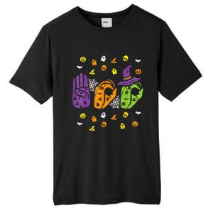 Boo Hands American Sign Language Pride ASL Halloween Tall Fusion ChromaSoft Performance T-Shirt