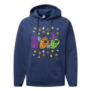 Boo Hands American Sign Language Pride ASL Halloween Performance Fleece Hoodie