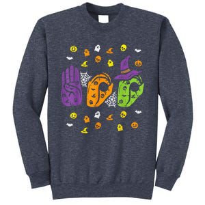 Boo Hands American Sign Language Pride ASL Halloween Sweatshirt