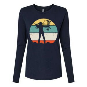 Bow Hunting Archery Womens Cotton Relaxed Long Sleeve T-Shirt