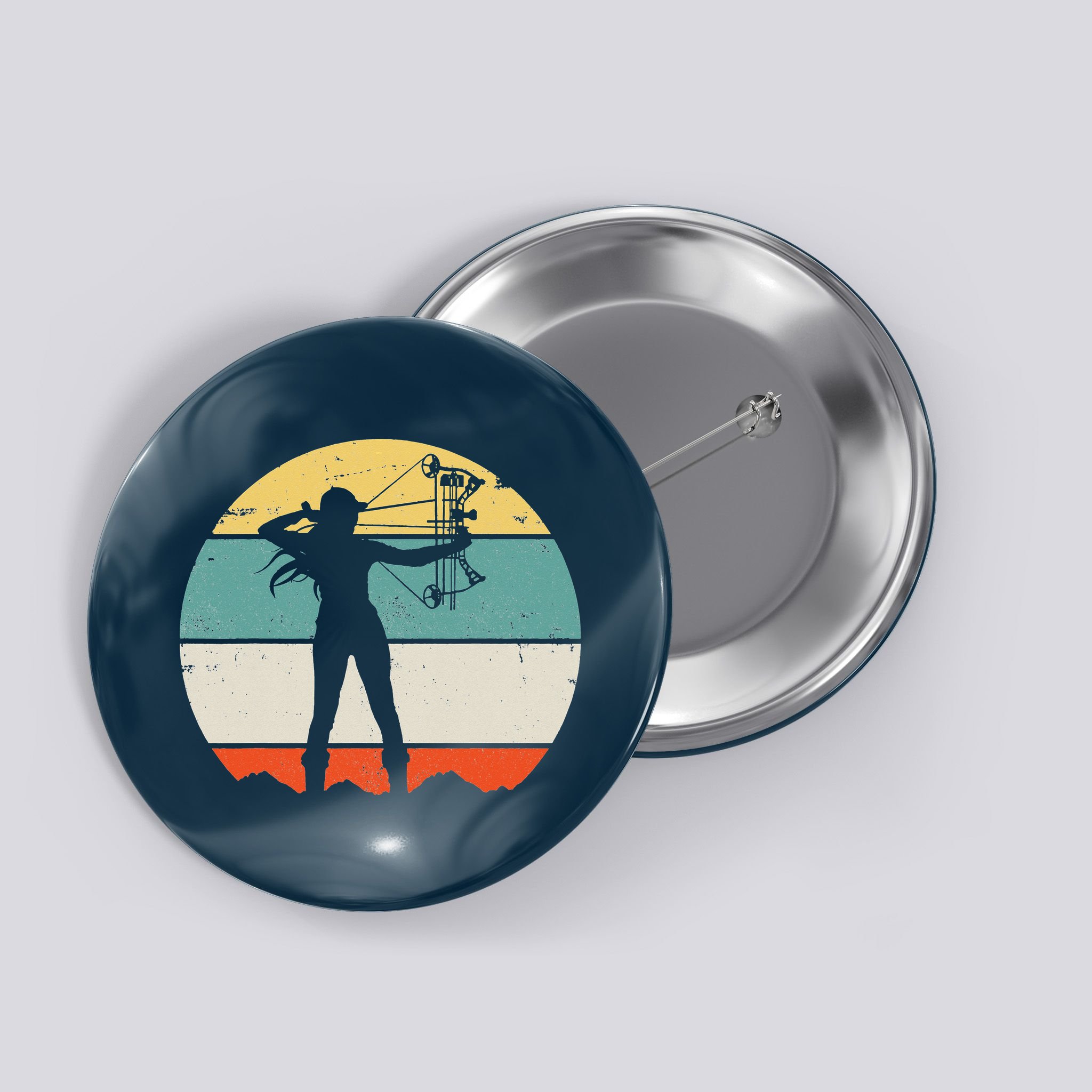 Bow Hunting Archery Button