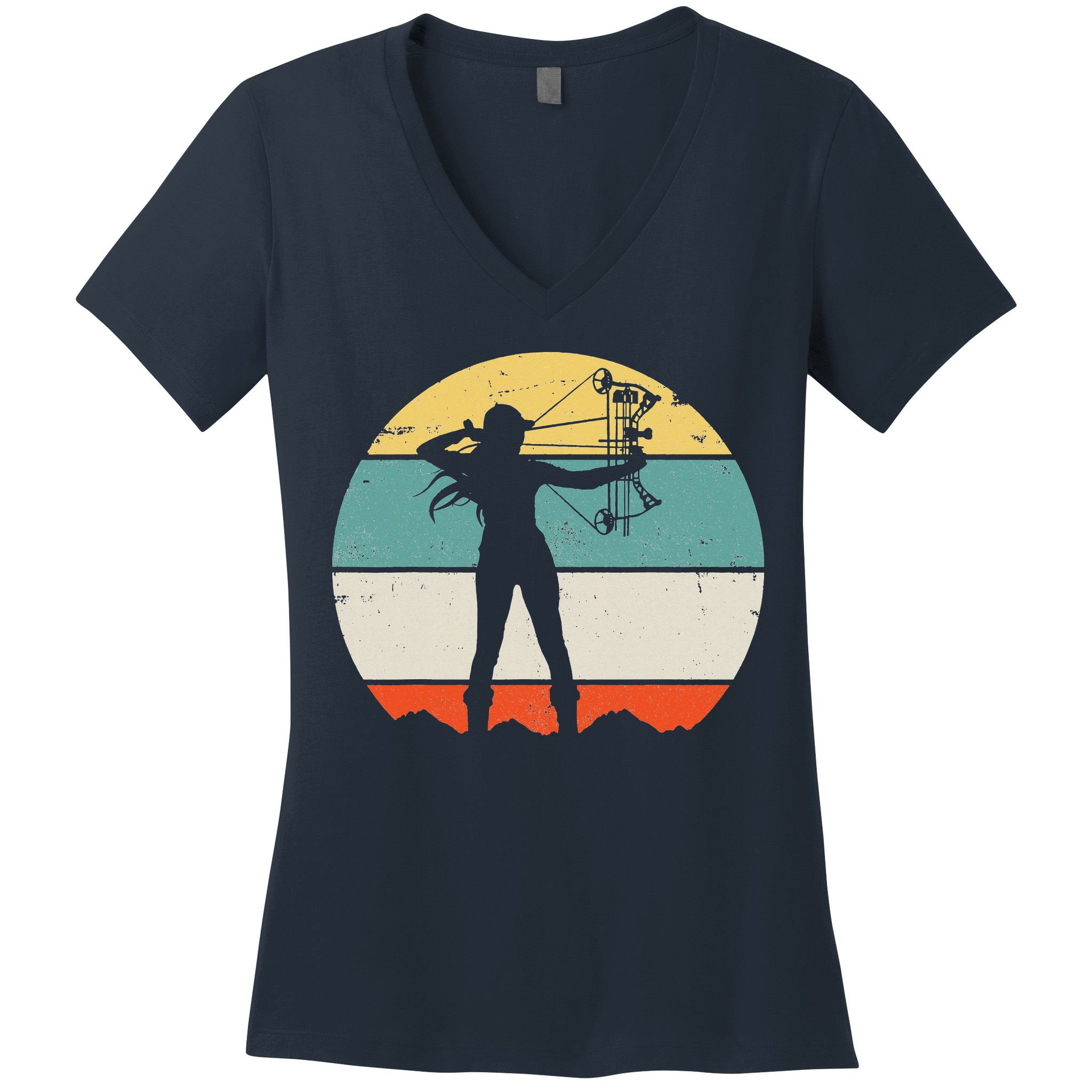 Bow Hunting Archery Women's V-Neck T-Shirt