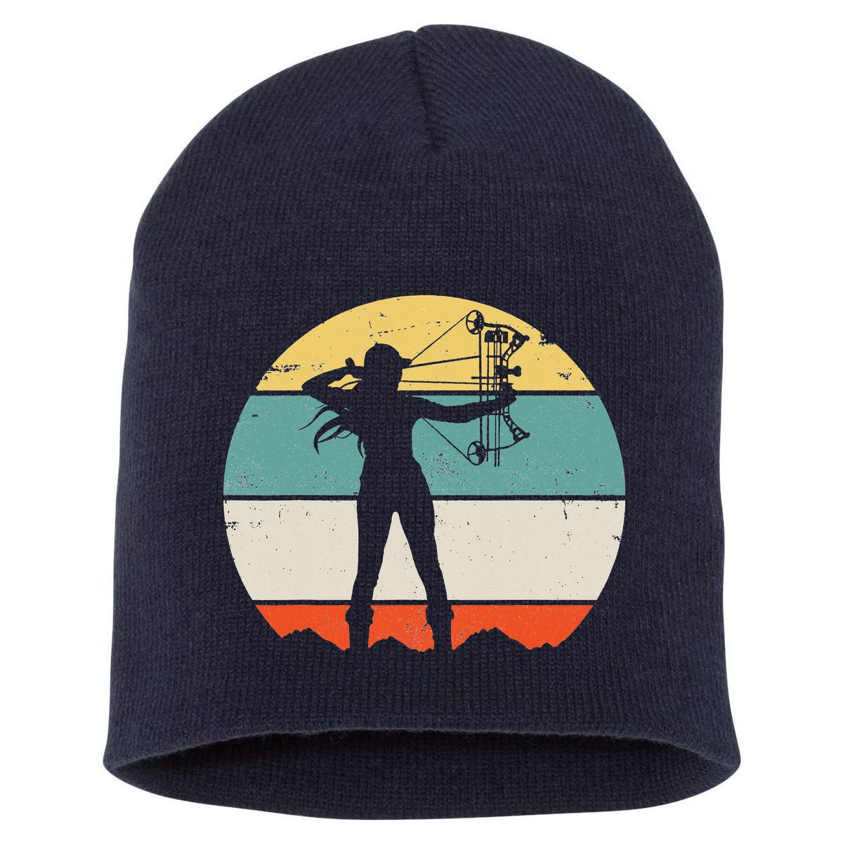 Bow Hunting Archery Short Acrylic Beanie