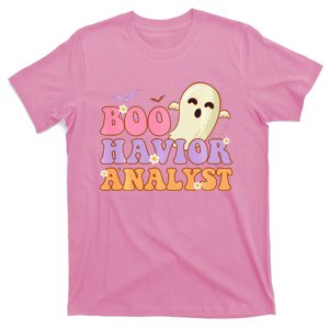 Boo Havior Analyst Retro ABA Therapist BCBA Halloween Ghost T-Shirt