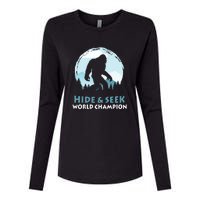 Bigfoot Hide And Seek Champion Womens Cotton Relaxed Long Sleeve T-Shirt