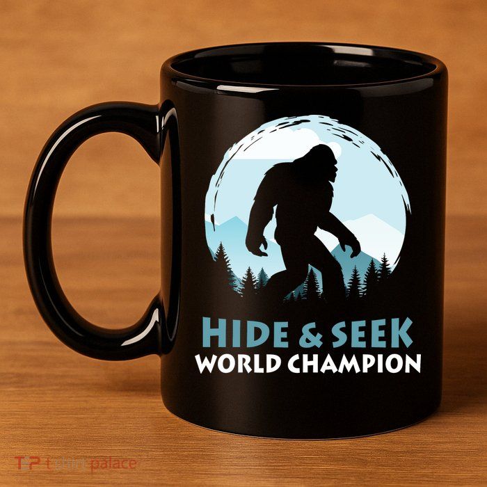 Bigfoot Hide And Seek Champion 11oz C Handle Ceramic Mug