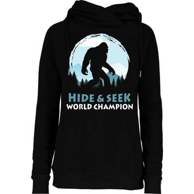 Bigfoot Hide And Seek Champion Womens Funnel Neck Pullover Hood