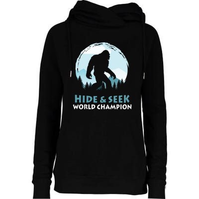 Bigfoot Hide And Seek Champion Womens Funnel Neck Pullover Hood