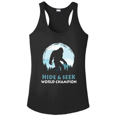 Bigfoot Hide And Seek Champion Ladies PosiCharge Competitor Racerback Tank