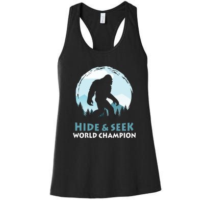 Bigfoot Hide And Seek Champion Women's Racerback Tank