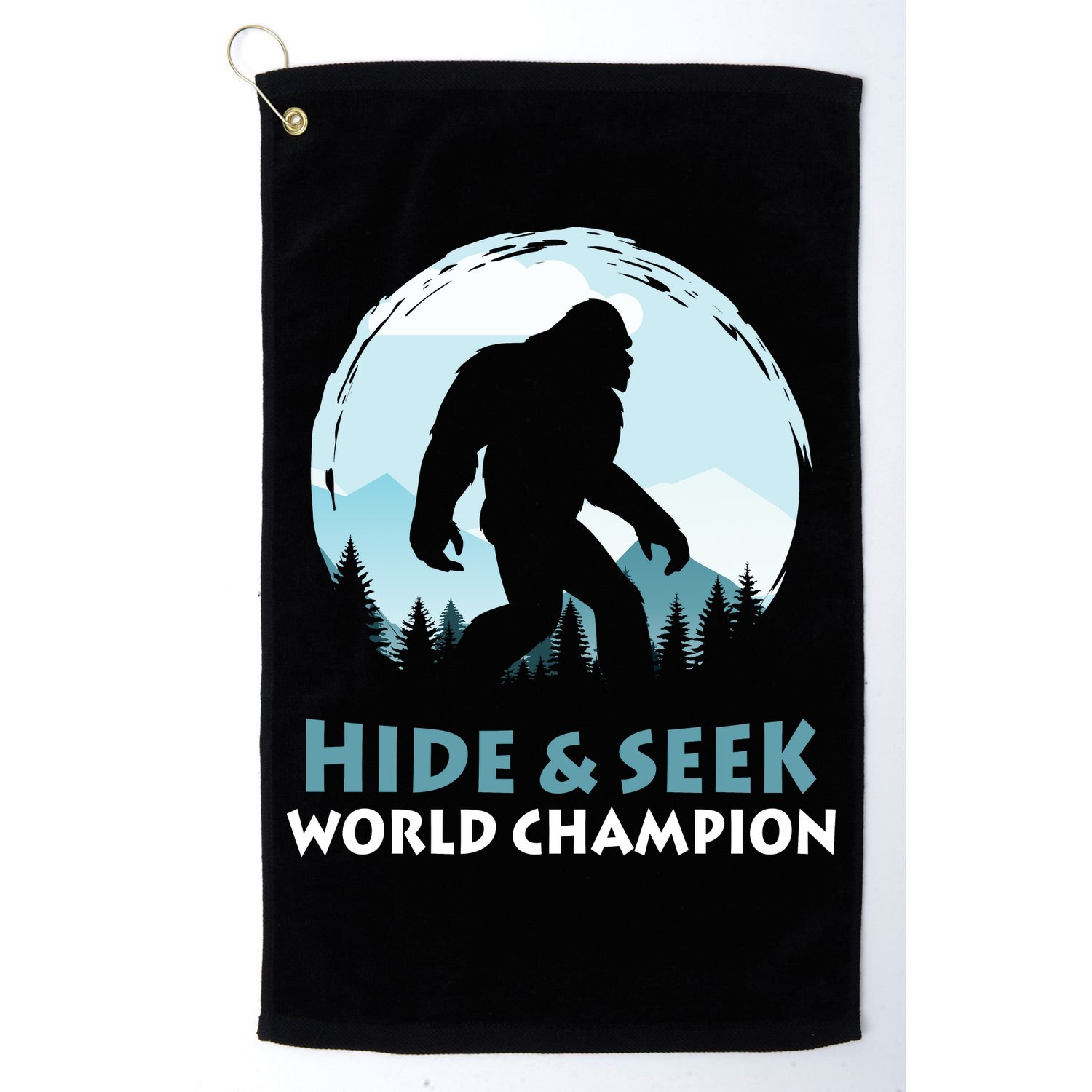 Bigfoot Hide And Seek Champion Golf Towel