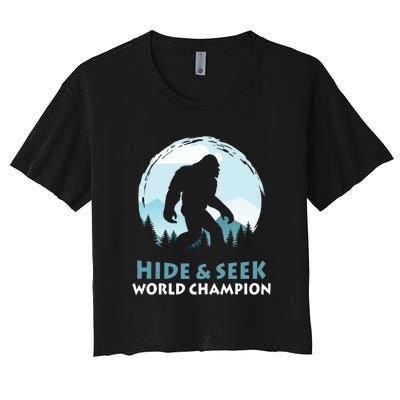 Bigfoot Hide And Seek Champion Women's Crop Top Tee