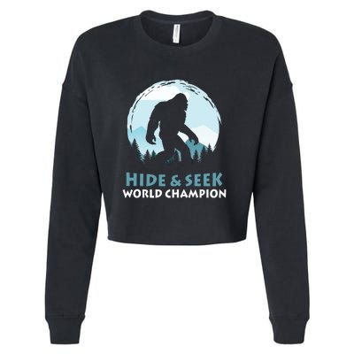 Bigfoot Hide And Seek Champion Cropped Pullover Crew