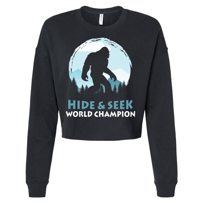 Bigfoot Hide And Seek Champion Cropped Pullover Crew