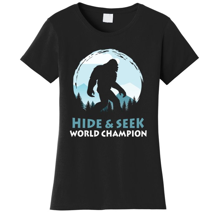 Bigfoot Hide And Seek Champion Women's T-Shirt