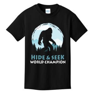 Bigfoot Hide And Seek Champion Kids T-Shirt