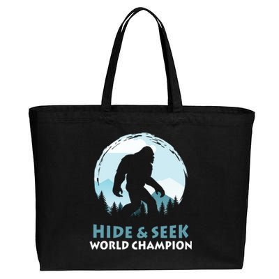 Bigfoot Hide And Seek Champion Cotton Canvas Jumbo Tote