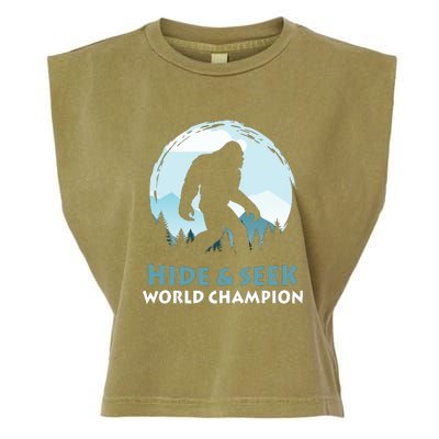 Bigfoot Hide And Seek Champion Garment-Dyed Women's Muscle Tee