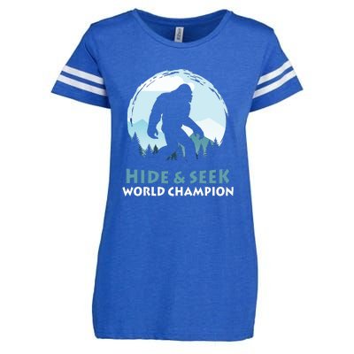 Bigfoot Hide And Seek Champion Enza Ladies Jersey Football T-Shirt