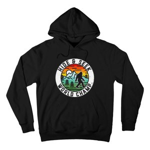 Bigfoot Hide And Seek World Champ Sasquatch Silhouette Hoodie