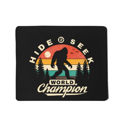 Bigfoot Hide And Seek World Champion Sasquatch Mousepad