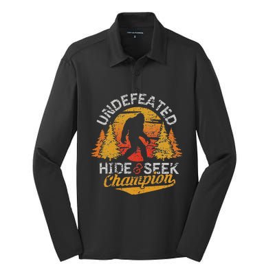 Bigfoot Hide and Seek Champion Sasquatch Silk Touch Performance Long Sleeve Polo