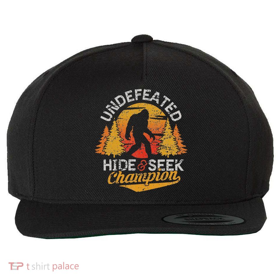 Bigfoot Hide and Seek Champion Sasquatch Wool Snapback Cap