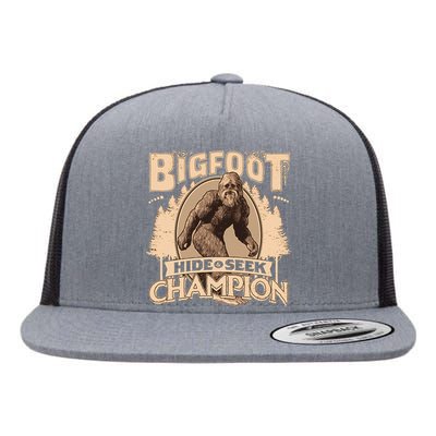 Bigfoot Hide And Seek World Champion Flat Bill Trucker Hat