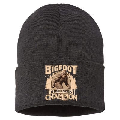 Bigfoot Hide And Seek World Champion Sustainable Knit Beanie