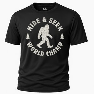 Bigfoot Hide And Seek World Champion Sasquatch Cooling Performance Crew T-Shirt