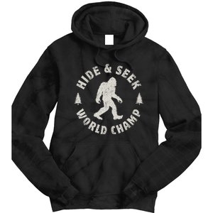 Bigfoot Hide And Seek World Champion Sasquatch Tie Dye Hoodie