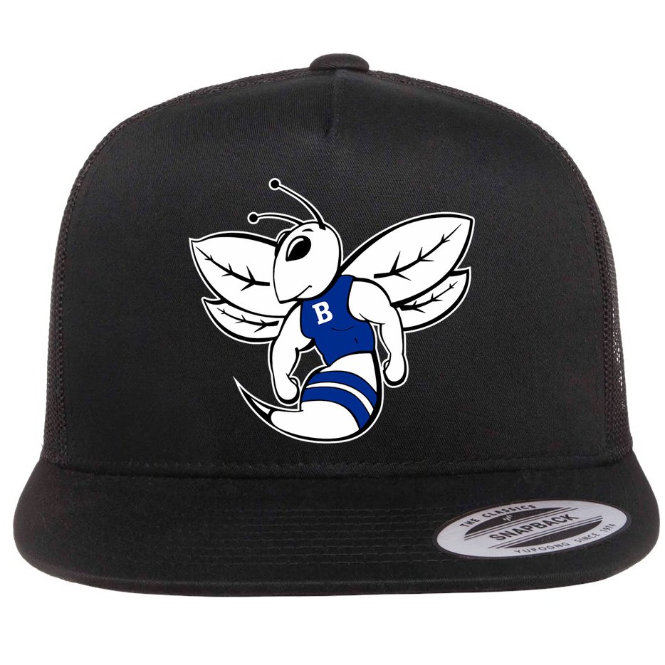 Bryant Hornets Flat Bill Trucker Hat