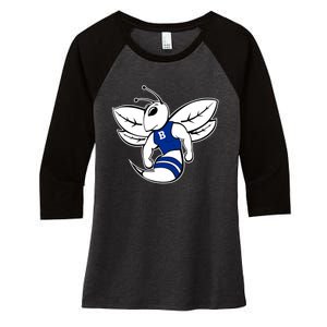 Bryant Hornets Women's Tri-Blend 3/4-Sleeve Raglan Shirt